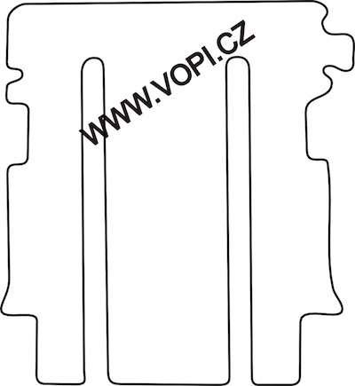 Autokoberce Kia Carnival 05/1999 - 03/2002 zadní sada Perfectfit (2311)